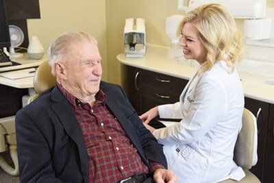 Tulsa dentist Dr. Meghan Hodges with a patient