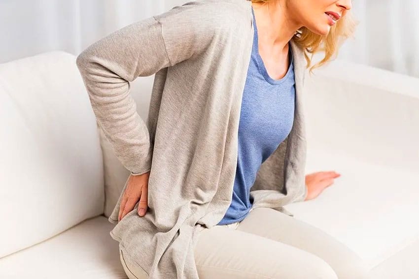 woman with lower back pain