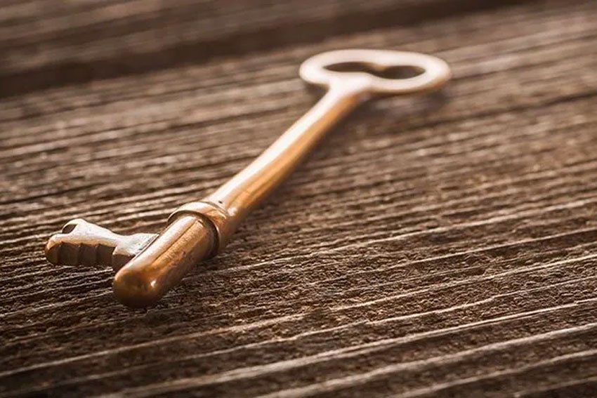 large antique key