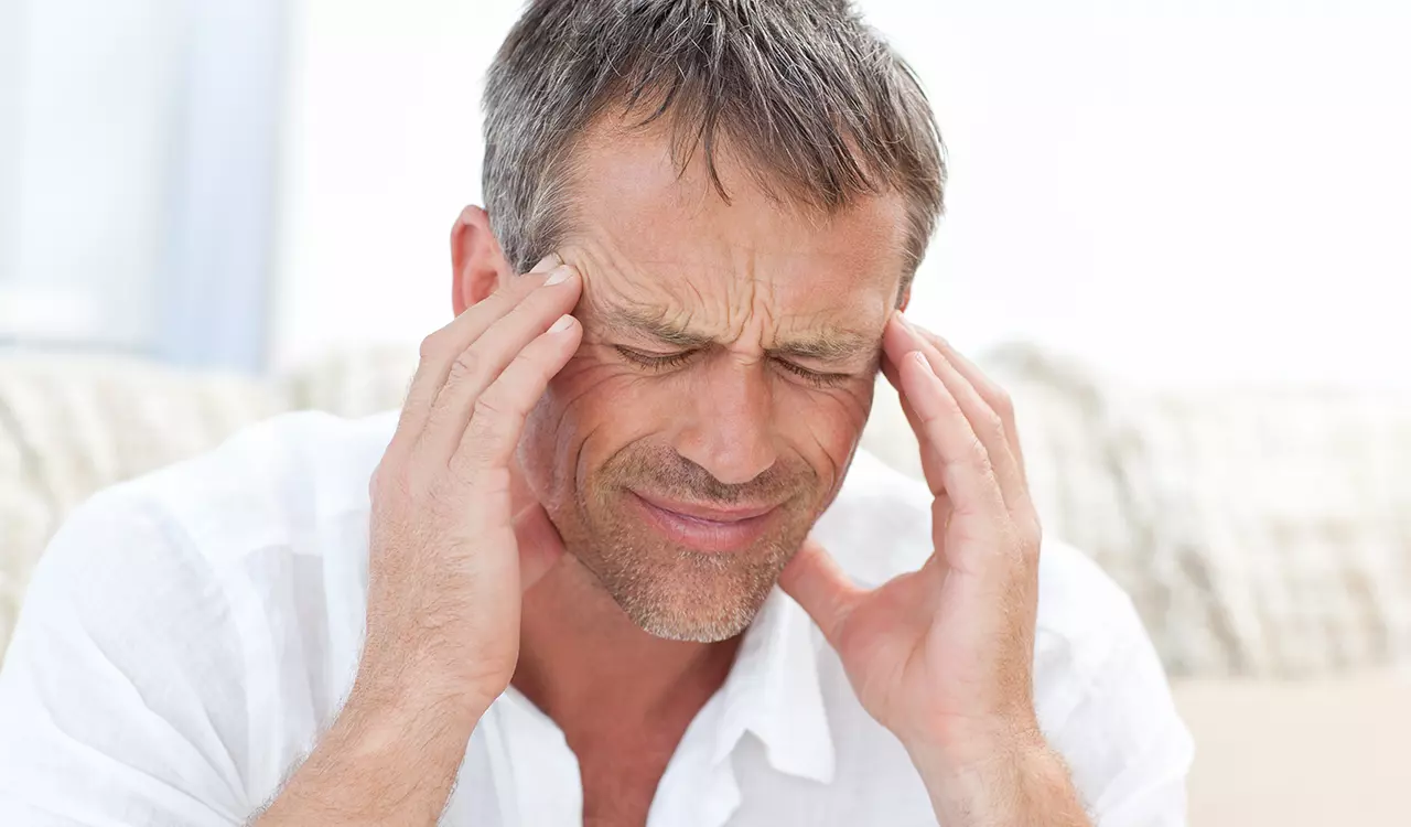 Man with Tension Headache