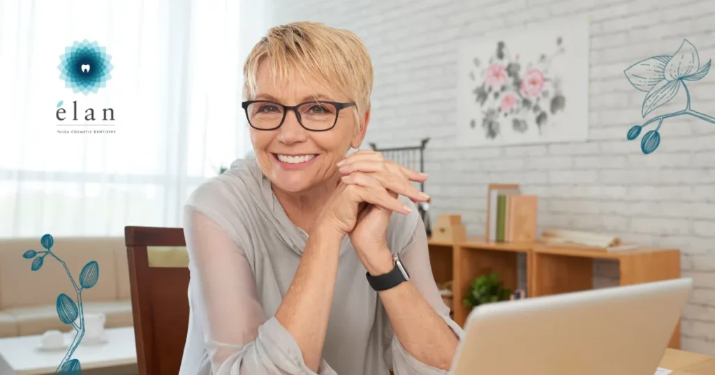 Woman Smiling After TMJ Treatment